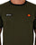 Ellesse Ringer T Shirt Khaki / Black