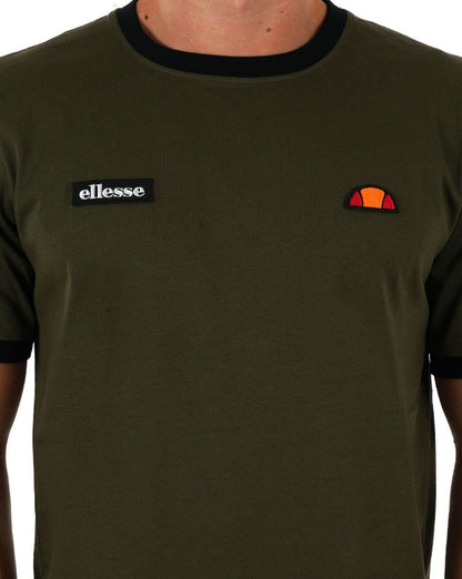 Ellesse Ringer T-Shirt Khaki / Schwarz