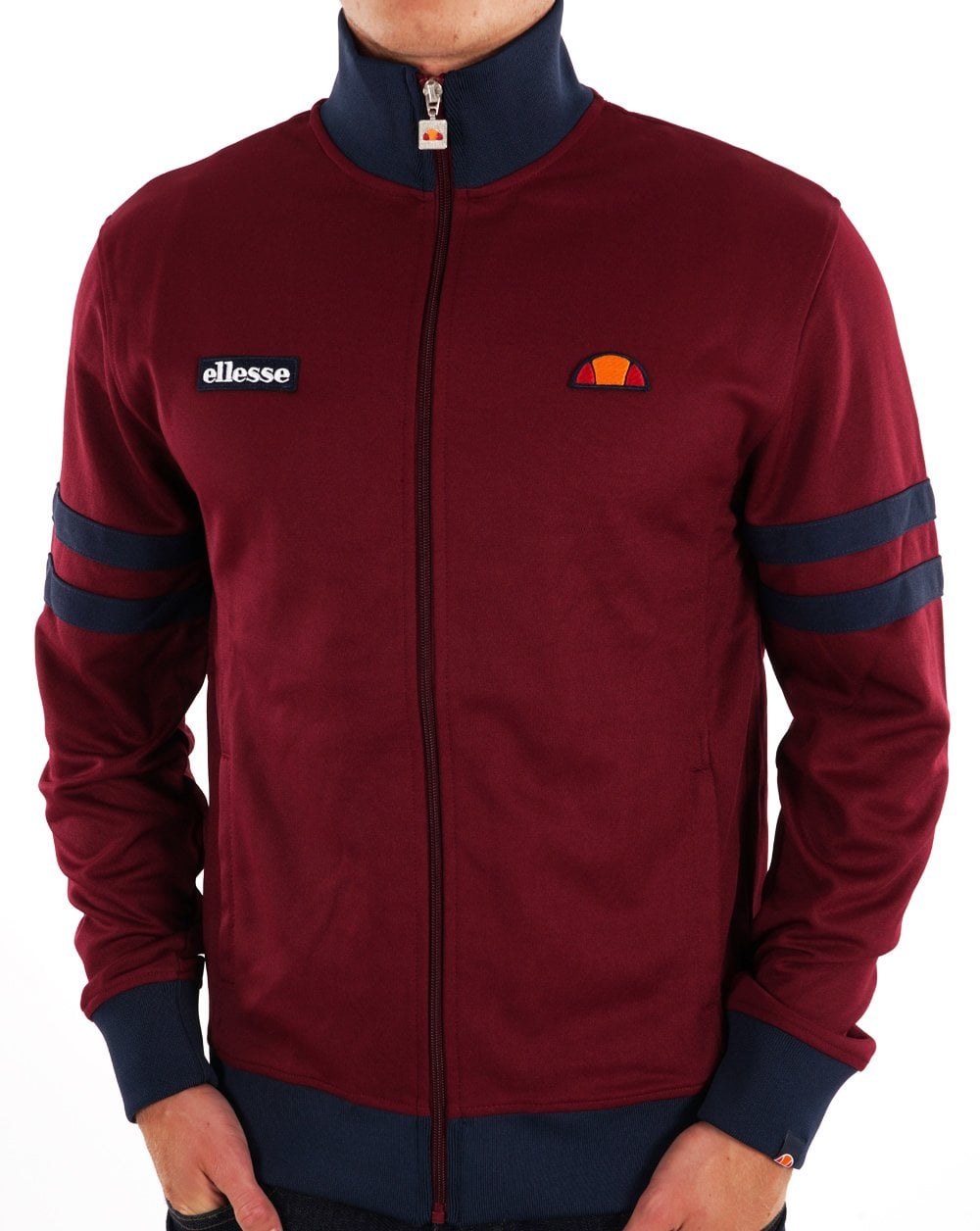 Ellesse Roma Trainingsjacke Burgunderrot