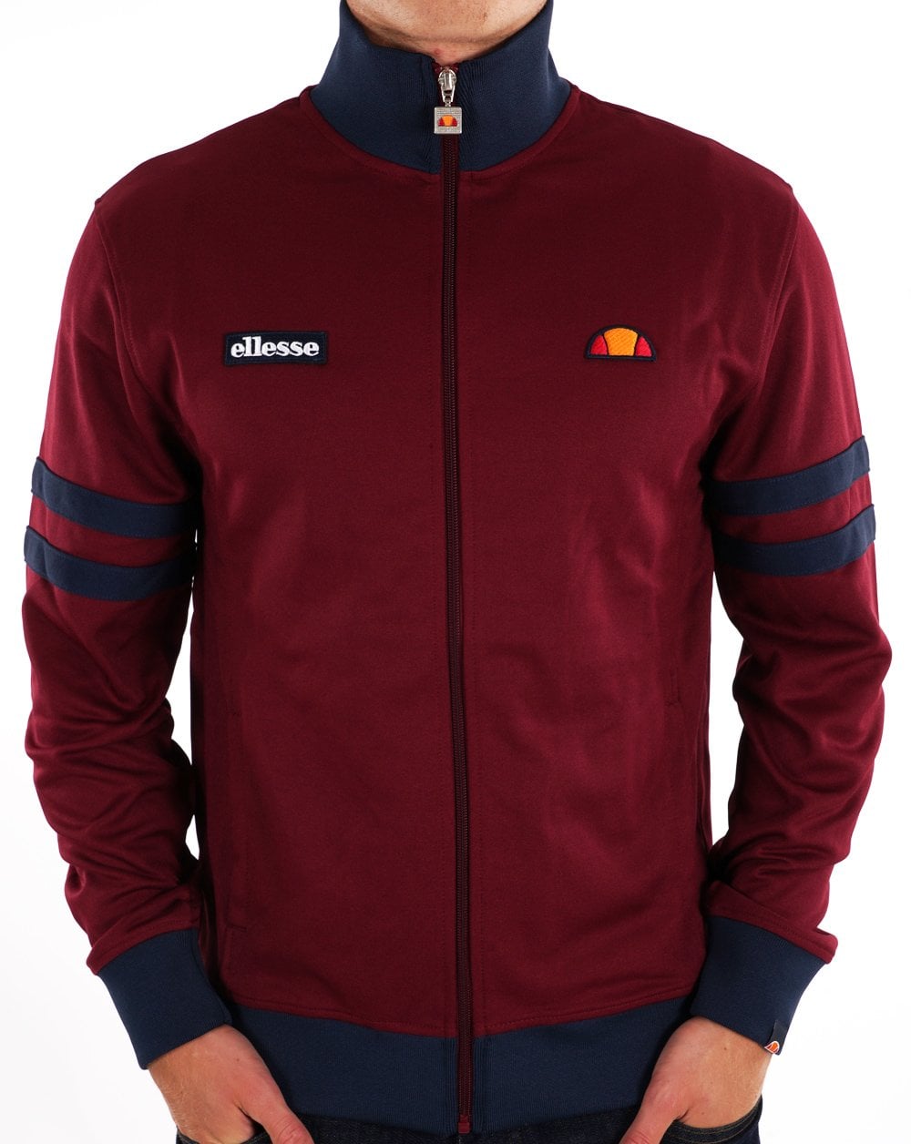 Ellesse Roma Trainingsjacke Burgunderrot