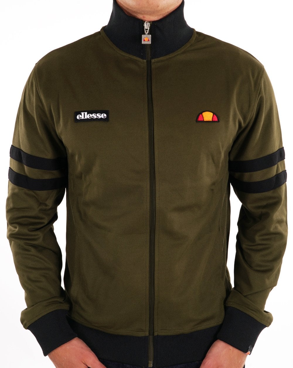 Ellesse Roma Track Top Khaki/Black