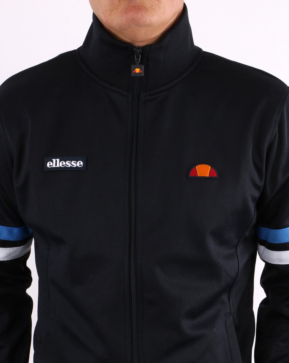 Ellesse Roma Trainingsjacke Marineblau/Weiß/Blau