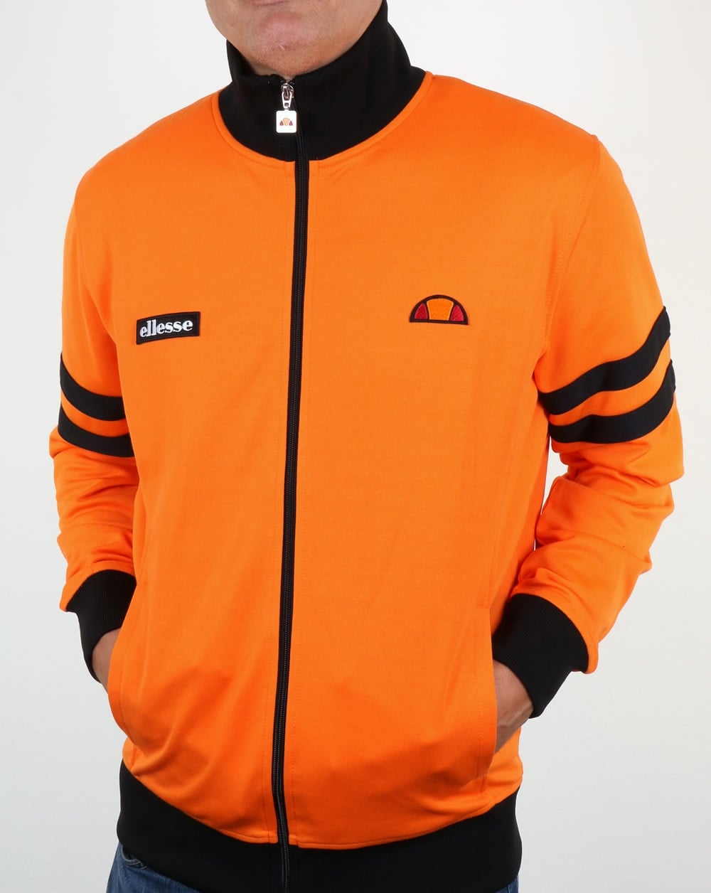 Ellesse Roma Track Top Orange/Black