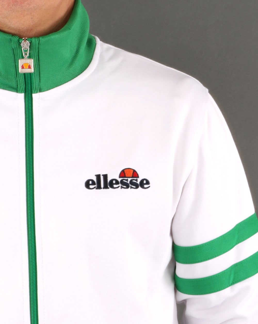 Ellesse Roma Trainingsjacke Weiß/Grün