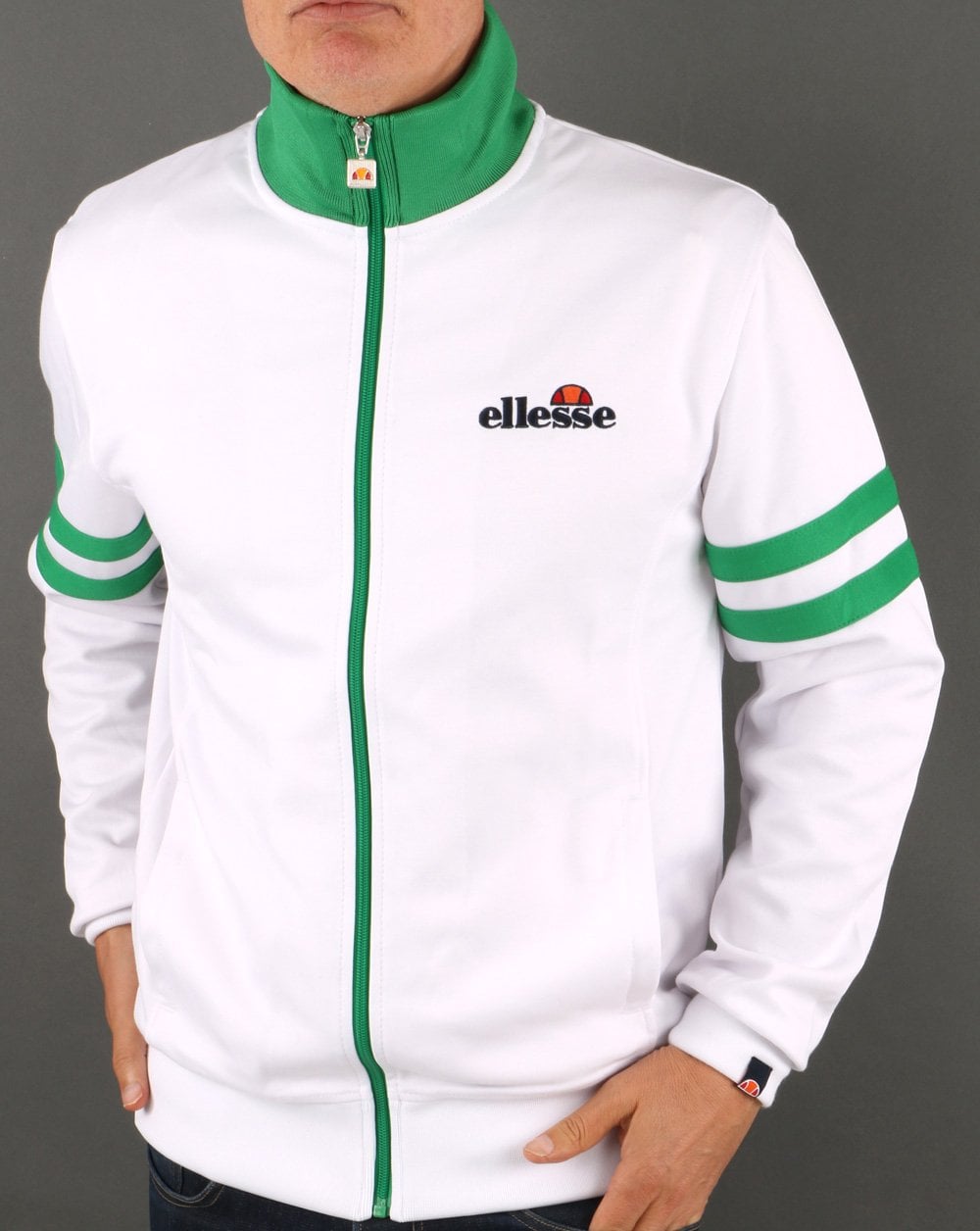 Ellesse Roma Trainingsjacke Weiß/Grün