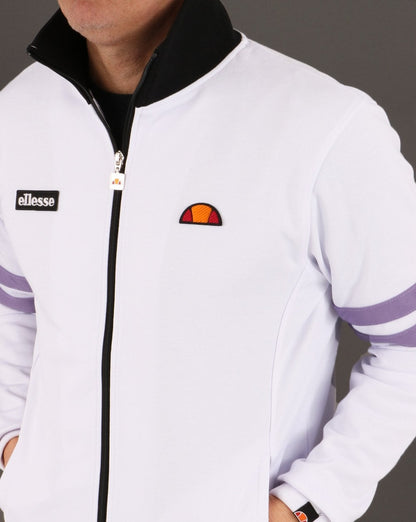 Ellesse Roma Trainingsjacke Weiß/Flieder/Schwarz