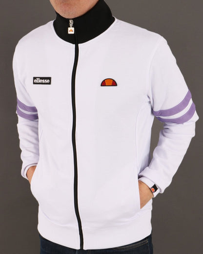 Ellesse Roma Trainingsjacke Weiß/Flieder/Schwarz