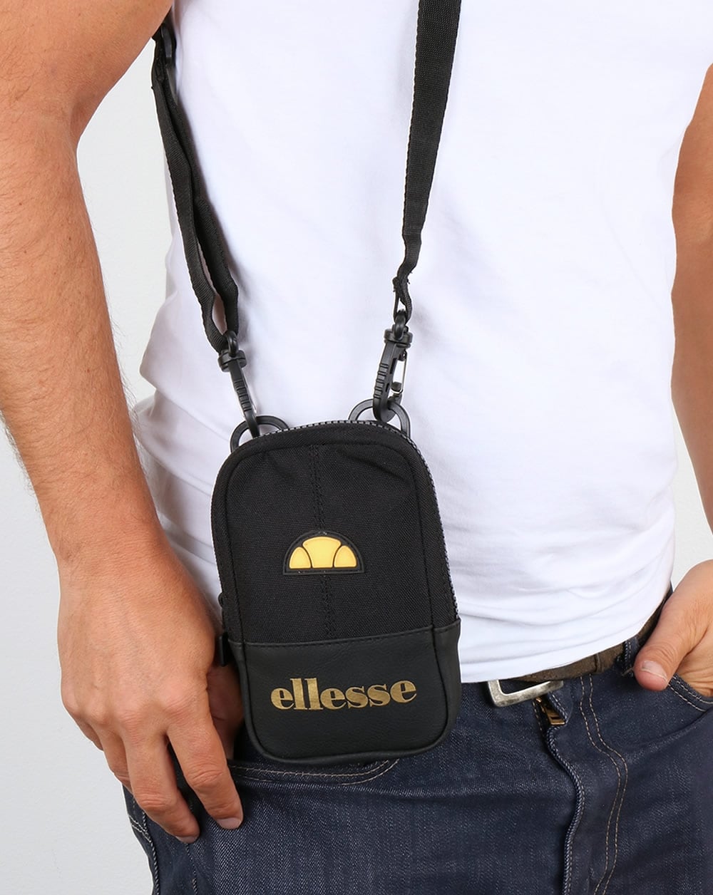Ellesse Ruggero Kleinartikeltasche Schwarz/Schwarz