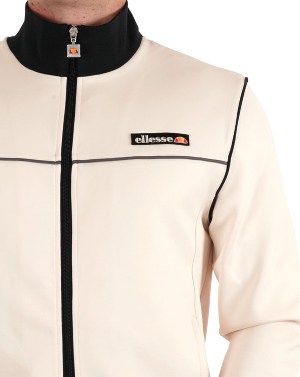 Ellesse – San Marino – Trainingsjacke in Off-White