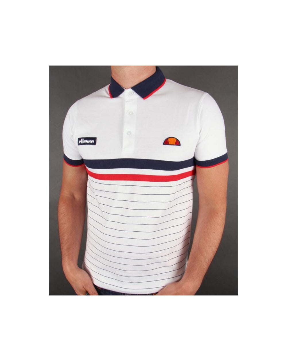 Ellesse Seppi Polo Shirt White