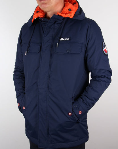 Ellesse – Skiparka-Jacke in Marineblau