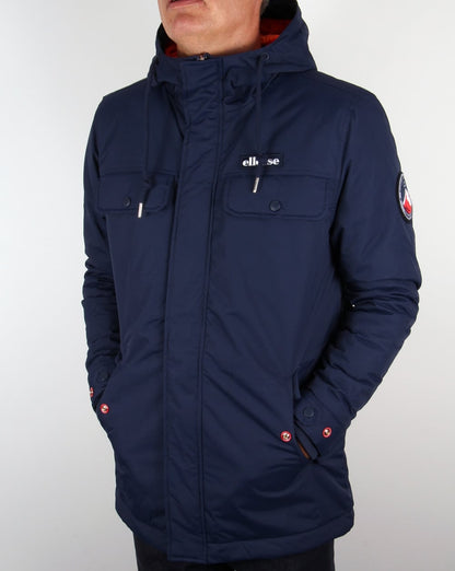 Ellesse – Skiparka-Jacke in Marineblau
