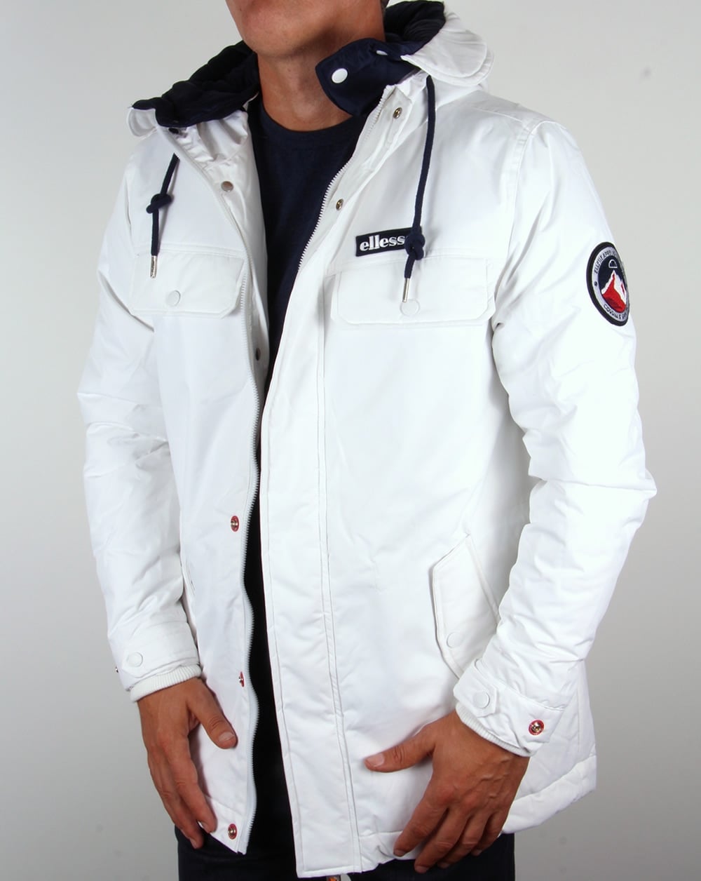 Ellesse – Parka-Jacke im Ski-Stil, Eisweiß