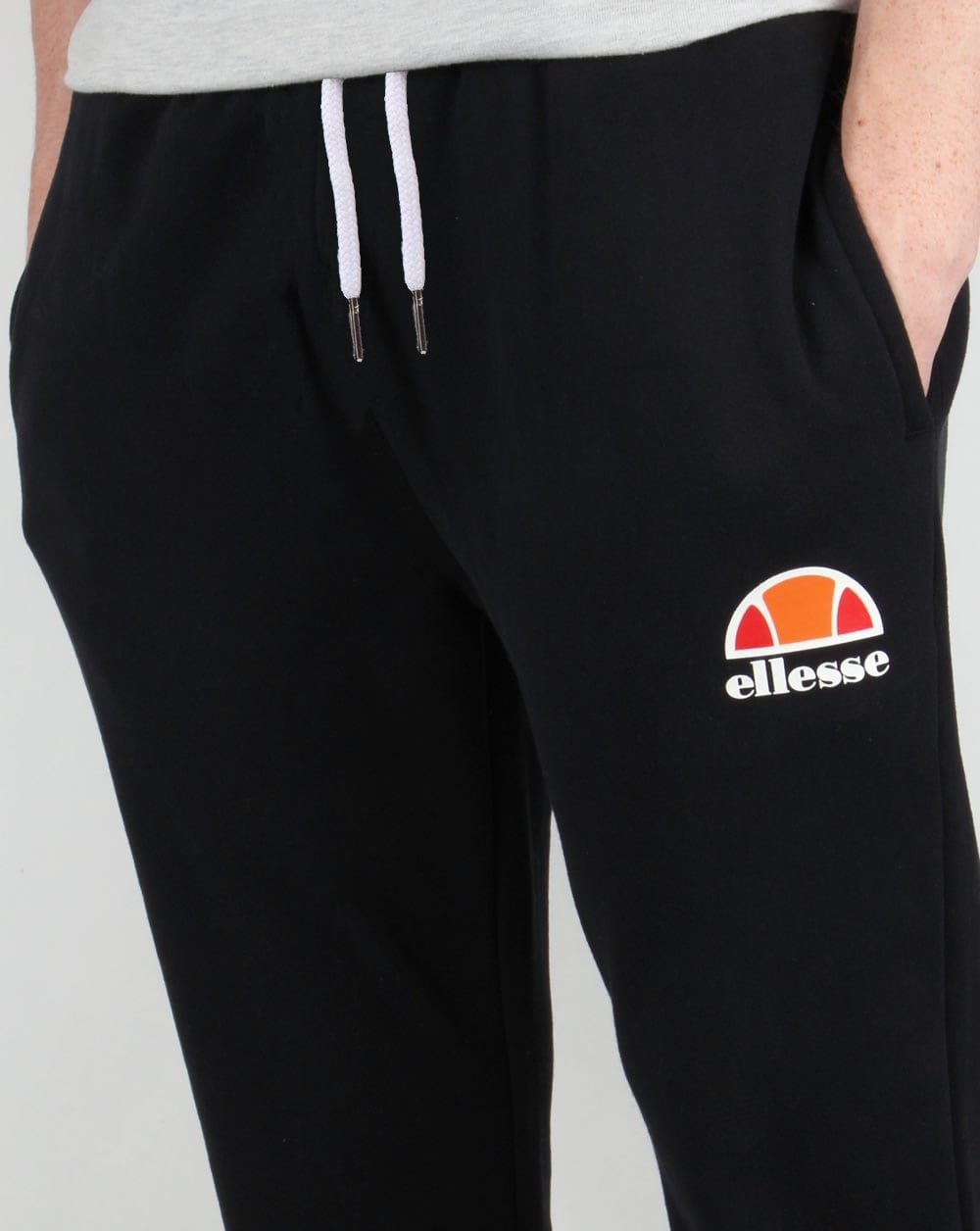 Ellesse Slim Fit Track Bottoms Black