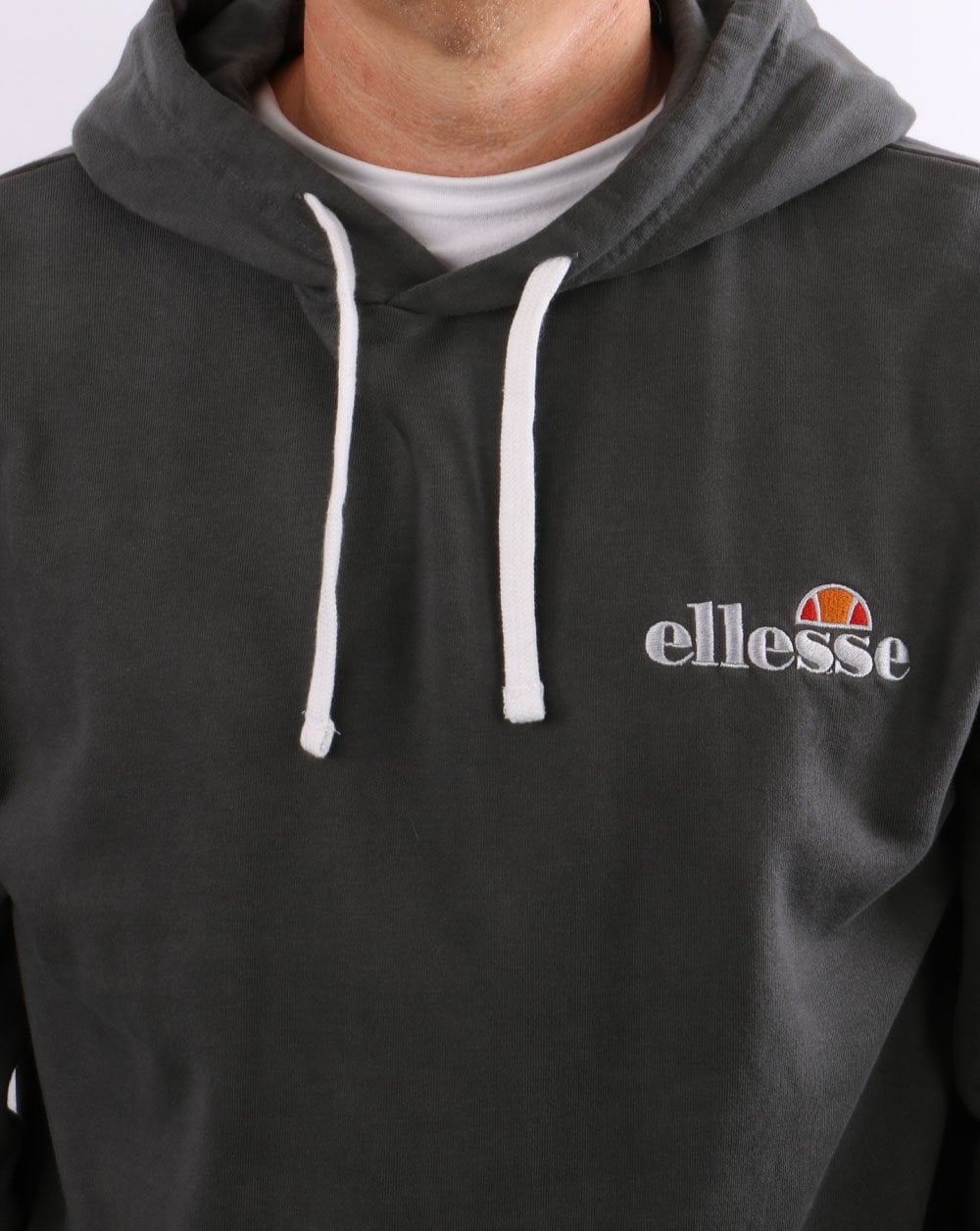 Ellesse – Kapuzenpullover mit kleinem Logo, Graphit