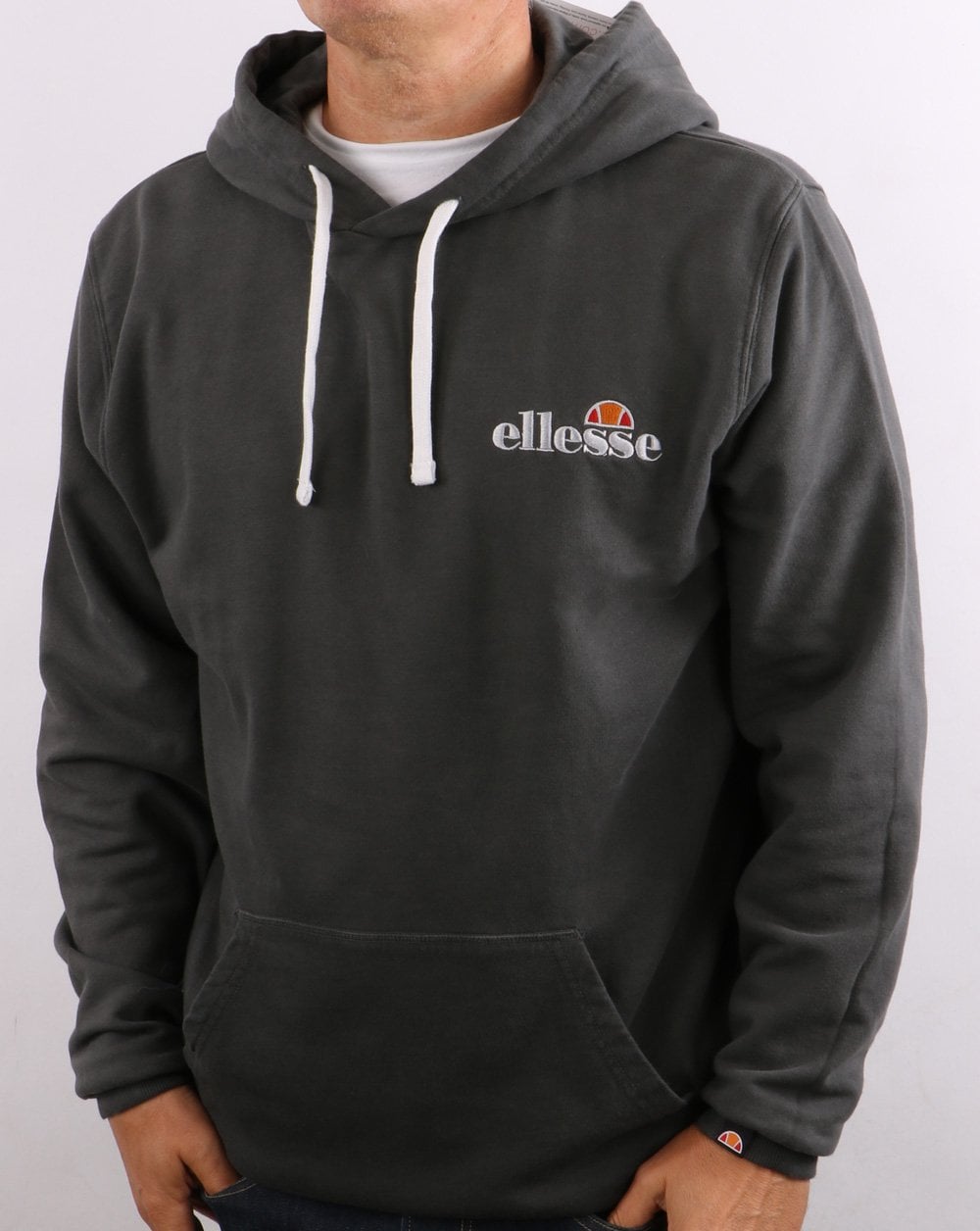 Ellesse – Kapuzenpullover mit kleinem Logo, Graphit