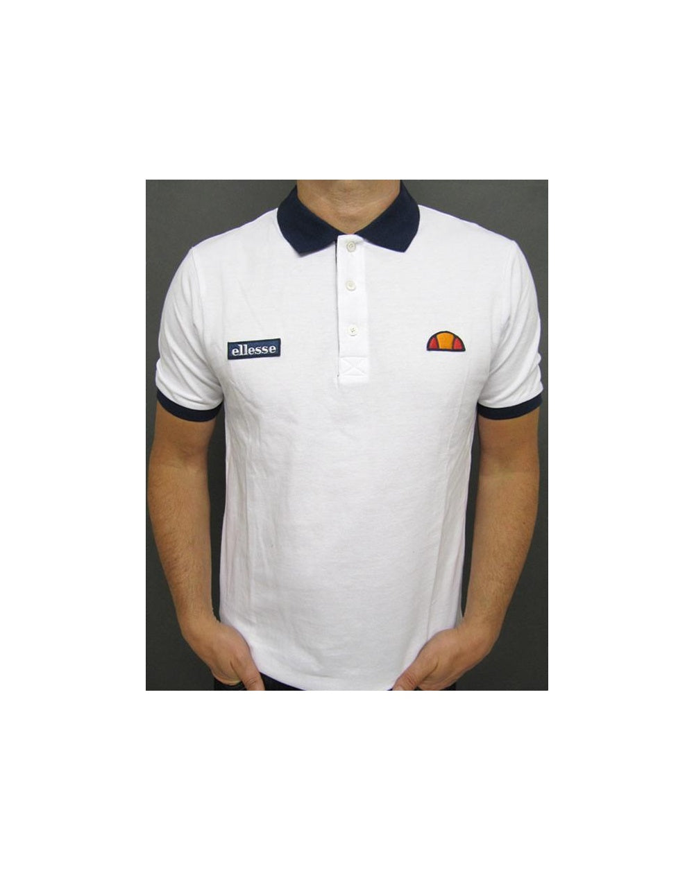 Ellesse – Sorrento-Poloshirt in Weiß