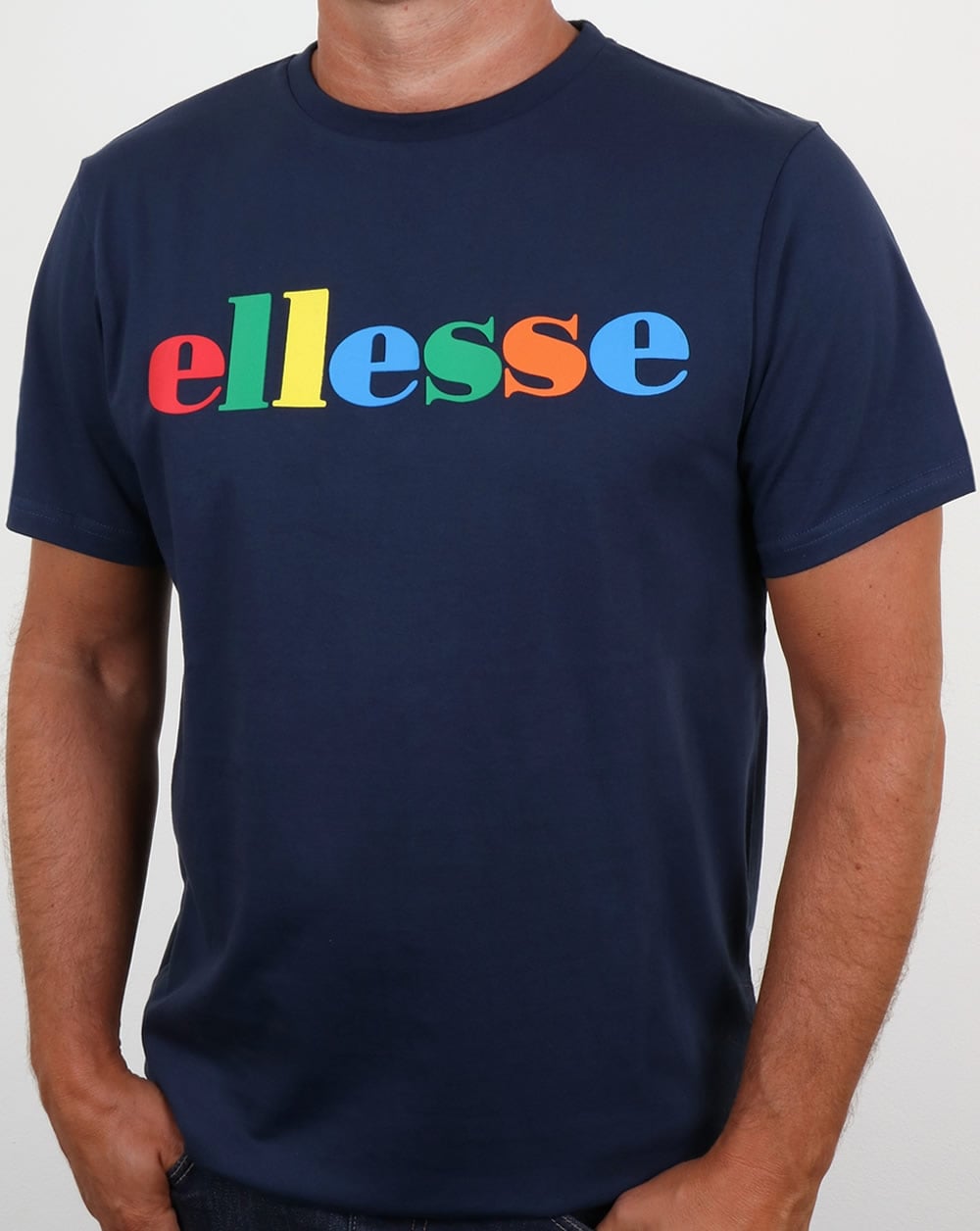 Ellesse Spectrum Logo T Shirt Navy