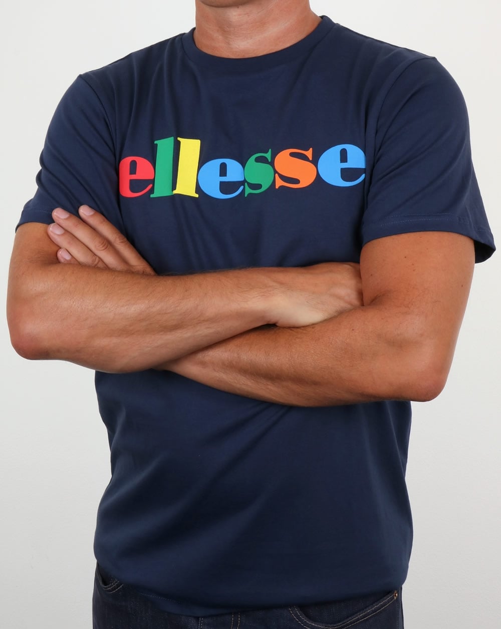 Ellesse Spectrum Logo T Shirt Navy