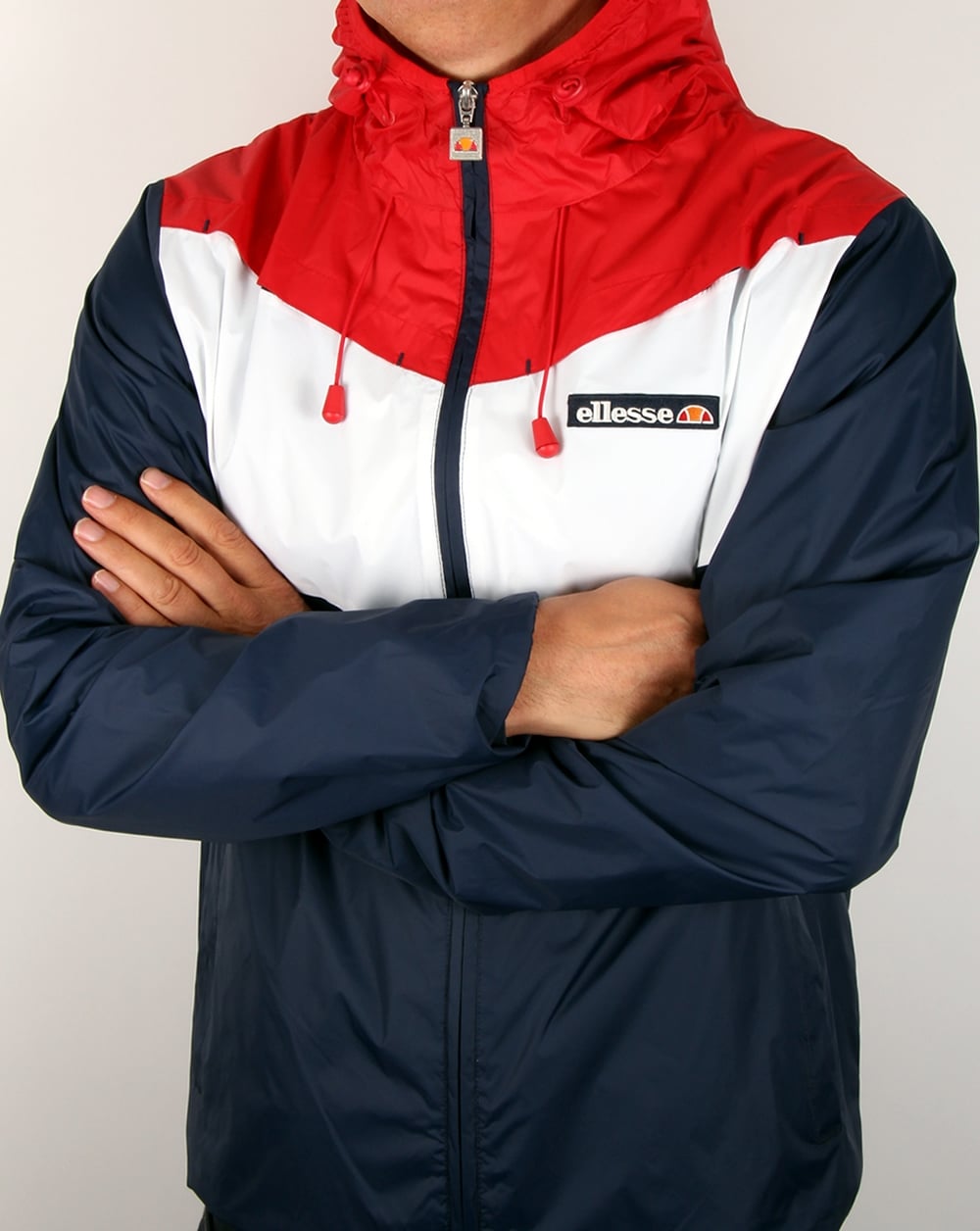 Ellesse Split Colours Windrunner Marineblau/Rot
