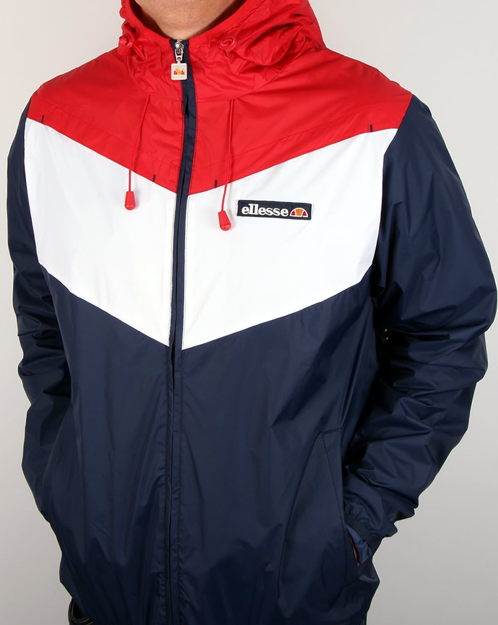 Ellesse Split Colours Windrunner Marineblau/Rot