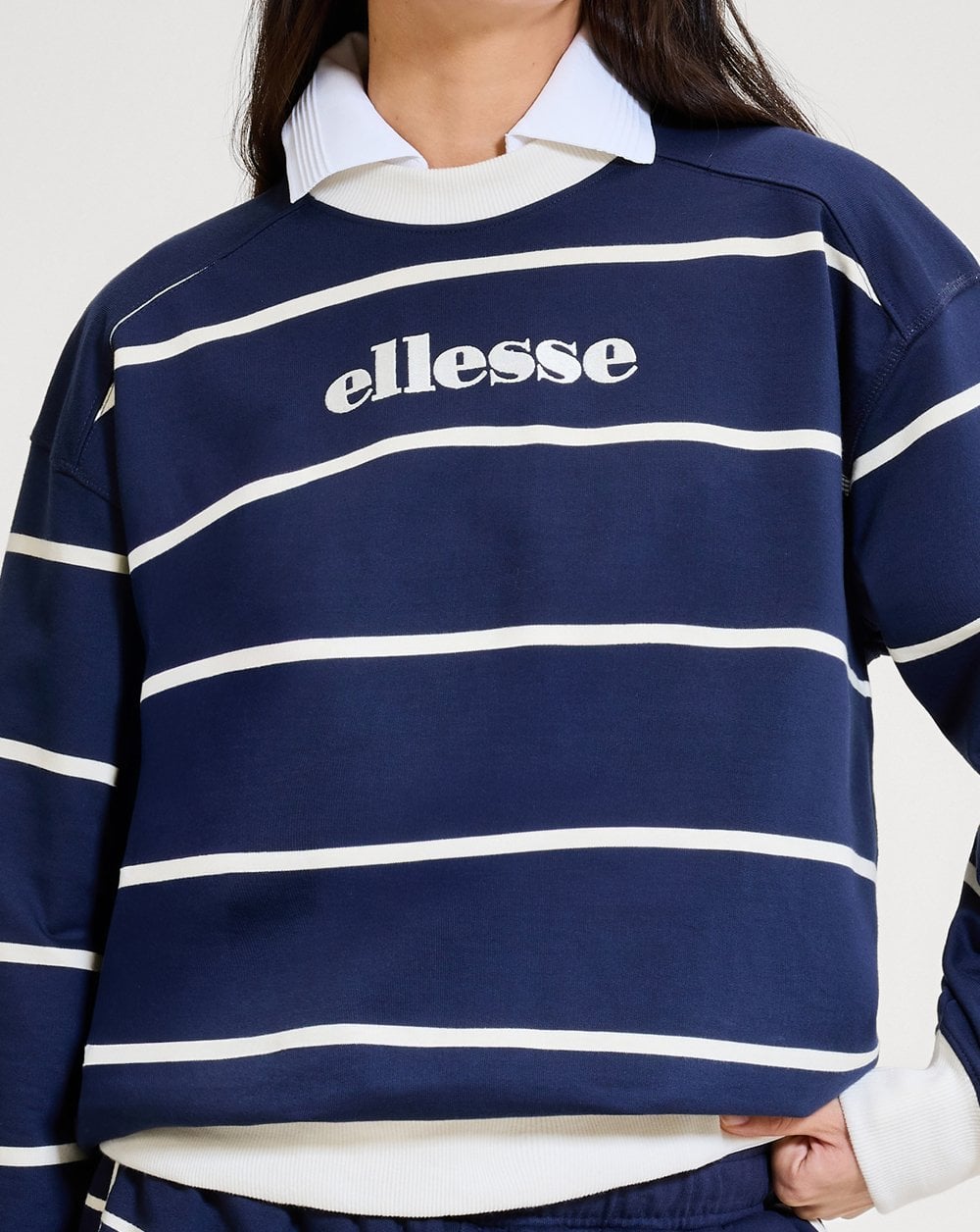 Ellesse Taggia Sweatshirt Dunkelblau/Cremeweiß