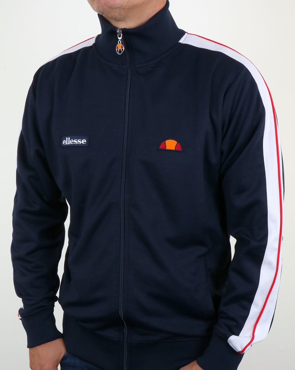 Ellesse Tape Track Top Navy