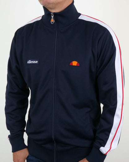 Ellesse – Trainingsoberteil mit Tape in Marineblau