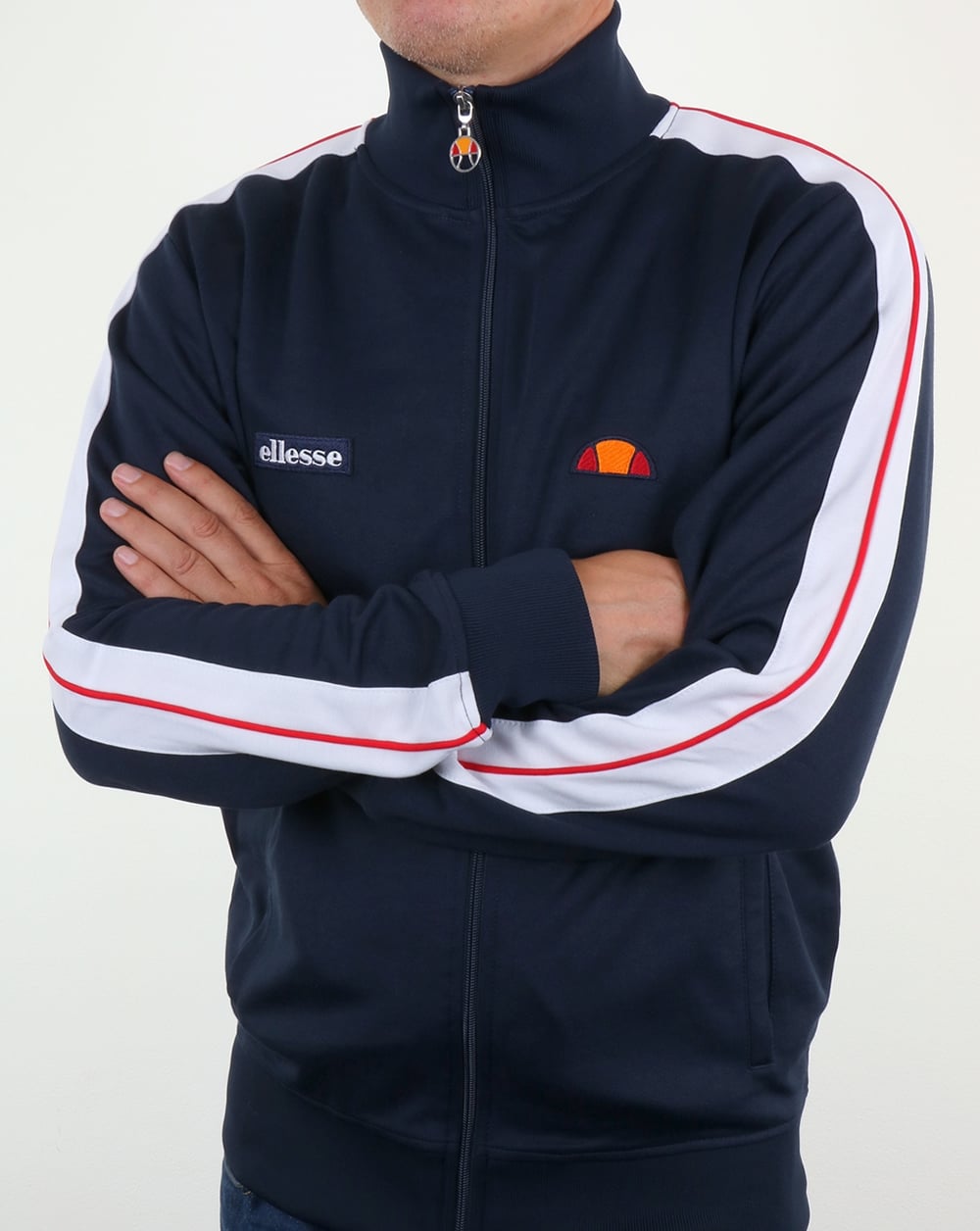 Ellesse Tape Track Top Navy