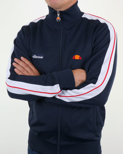 Ellesse – Trainingsoberteil mit Tape in Marineblau