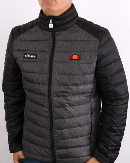 Ellesse – Tartaro – Wattierte Jacke in Dunkelgraumeliert