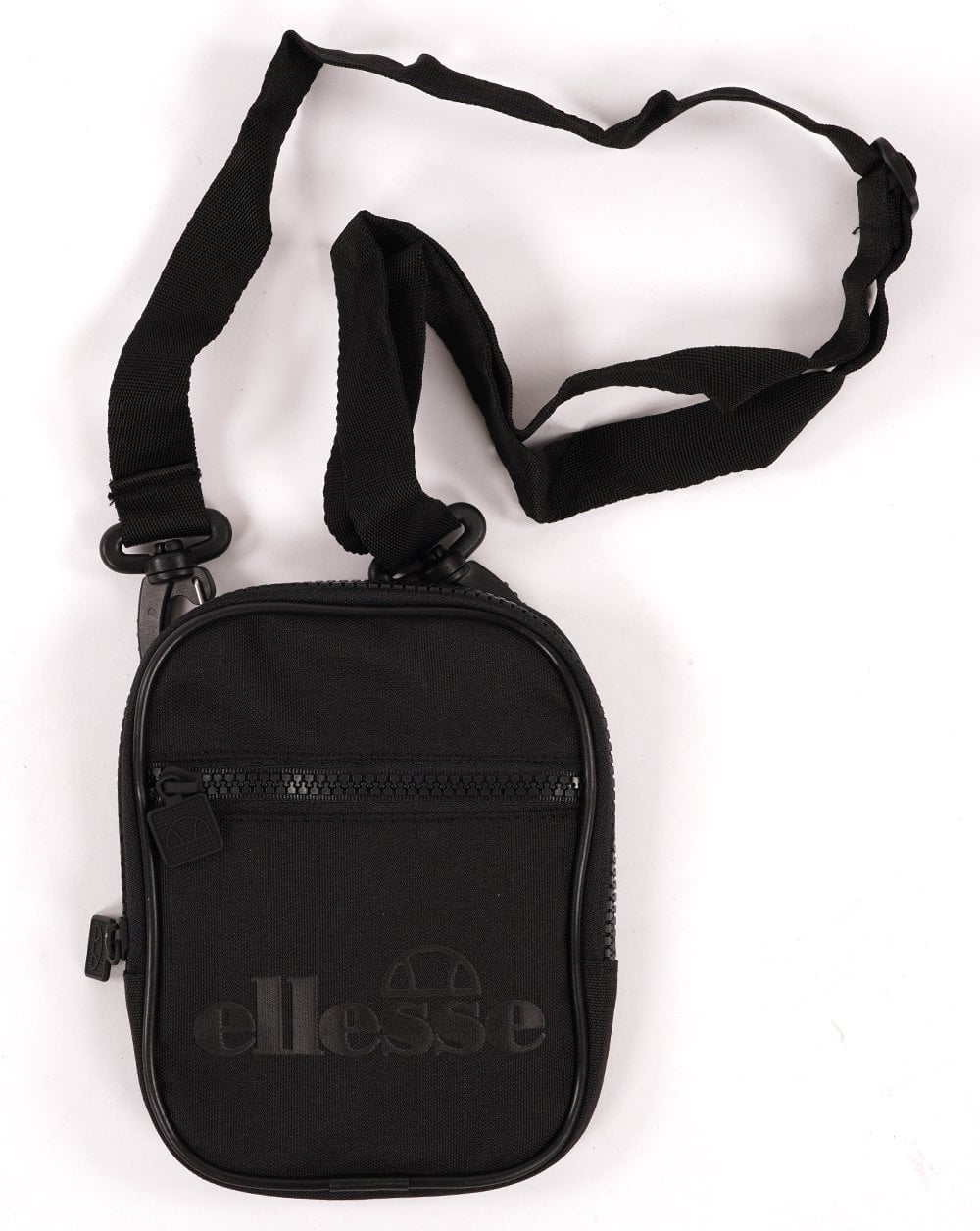 Ellesse – Templeton Mini-Tasche in Schwarz-Mono
