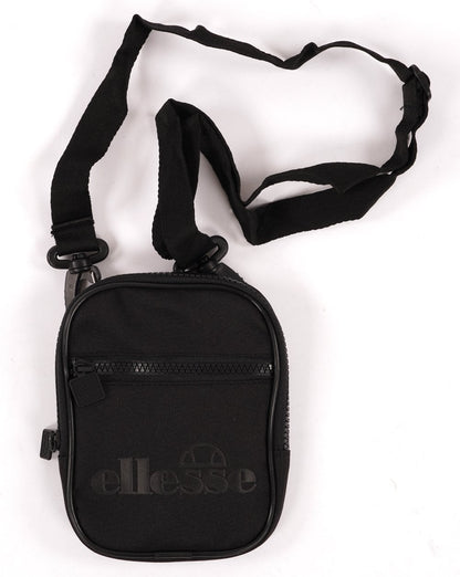 Ellesse – Templeton Mini-Tasche in Schwarz-Mono