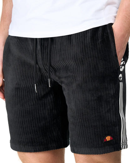 Ellesse Tomatro Velours-Shorts Schwarz