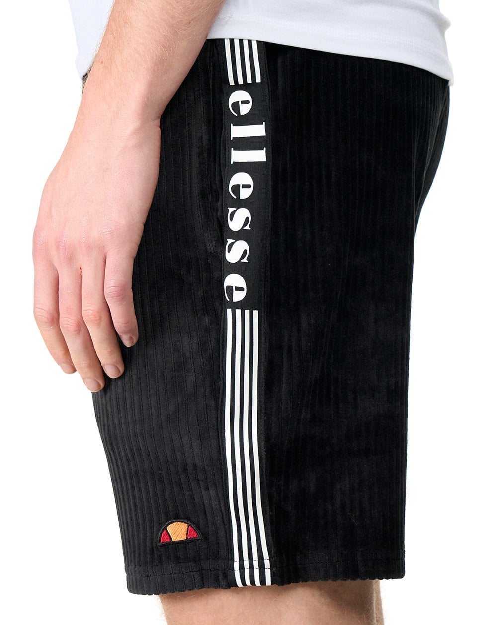 Ellesse Tomatro Velours-Shorts Schwarz
