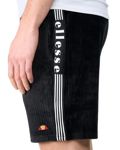 Ellesse Tomatro Velours-Shorts Schwarz