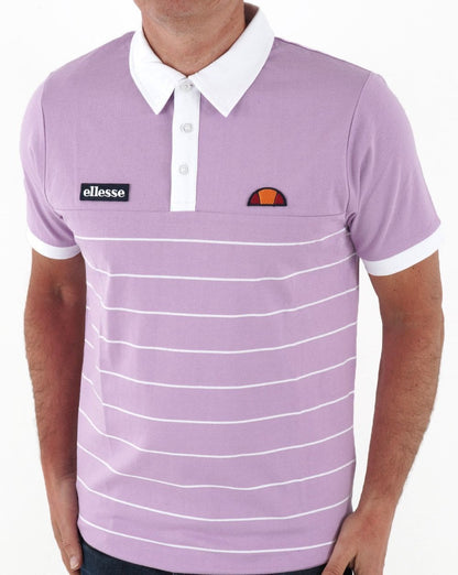 Ellesse Tor Poloshirt Flieder/Weiß