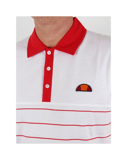 Ellesse Torre Premium Poloshirt Weiß/Rot