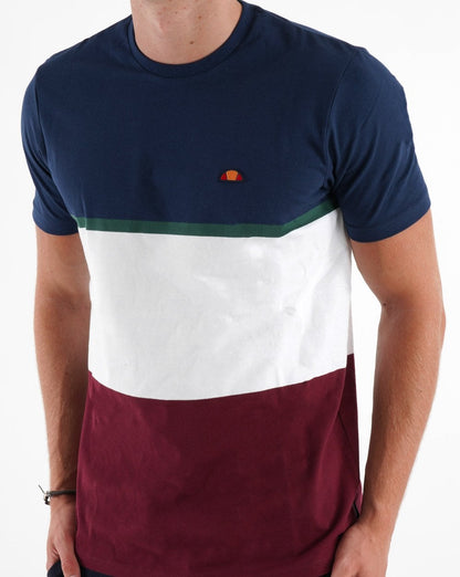 Ellesse Trenka T-Shirt Marineblau/Weiß/Burgund