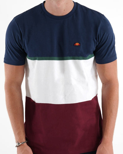 Ellesse Trenka T-Shirt Marineblau/Weiß/Burgund