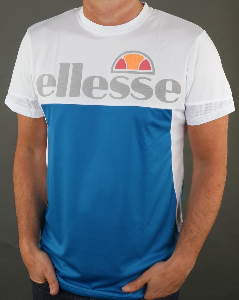 Ellesse Triton T-Shirt Imperial Blau/Weiß