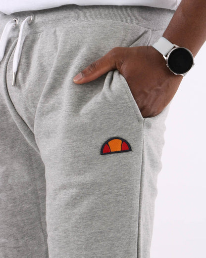 Ellesse – Jogginghose mit Twin Badge, Grau meliert