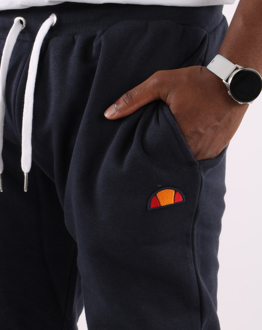 Ellesse – Jogginghose mit Twin-Badge in Marineblau