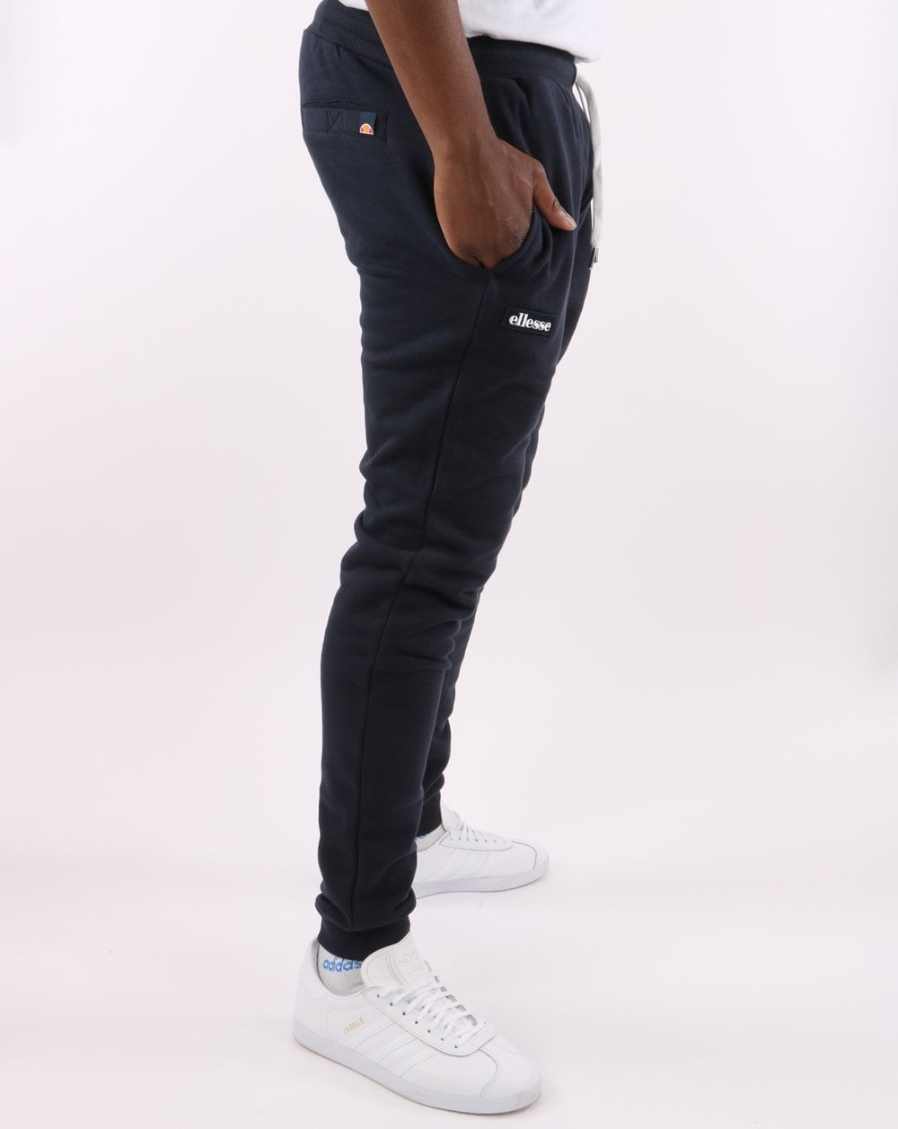 Ellesse – Jogginghose mit Twin-Badge in Marineblau