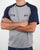 Ellesse Twin Logo T Shirt Athletic Grey/Navy