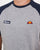 Ellesse Twin Logo T Shirt Athletic Grey/Navy