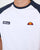 Ellesse Twin Logo T Shirt White/Navy