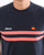 Ellesse Two Stripe T Shirt Navy/Coral