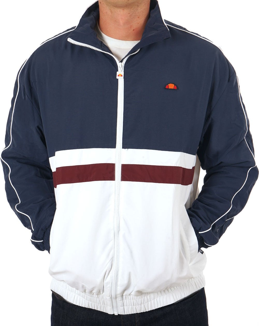 Ellesse Viaronna FZ Track Jacket Navy/White