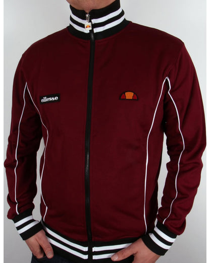 Ellesse Vilas Milan Track Top Burgund